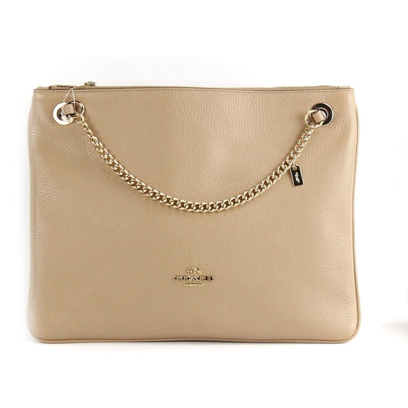 Coach Handbags - Coach Pebbled Leather Tan Convertible Hippie Crossbody